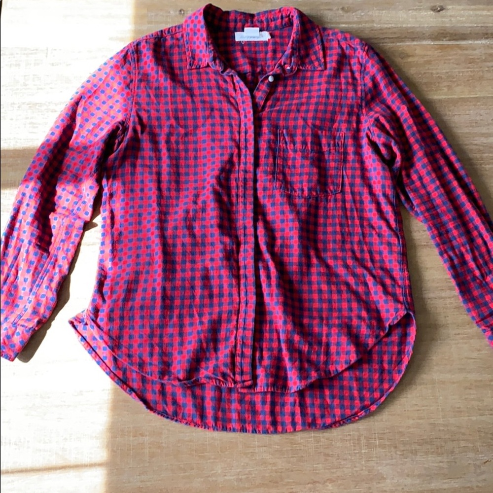 Label of Graded Good (H&M) Red & Blue Flannel